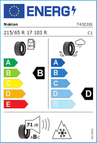 Nokian Tyres Winterreifen "[Nokian] 215/65R17 103R - Hakkapeliitta R5 SUV", Art.-Nr. T432201