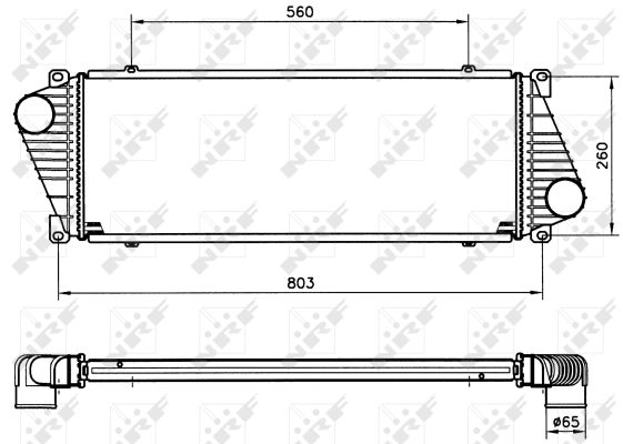Intercooler – Luftkühler 30830 NRF für MERCEDES-BENZ VW OPEL CITROËN PEUGEOT - Bild 5
