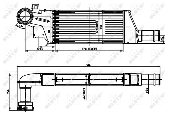 NRF 30903 Ladeluftkühler LLK Turbokühler Kühler für Opel - Bild 7