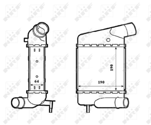 Für NRF NRF 30197 Charge Air Cooler 30197 Supply air cooler fits: RENAULT TWIN - Bild 7