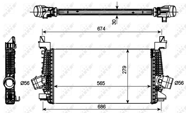 Ladeluftkühler 30269 NRF für OPEL ASTRA J Caravan ASTRA J ASTRA J GTC CASCADA - Bild 9