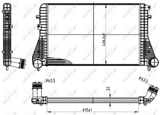 NRF Ladeluftkühler 30316 für VW