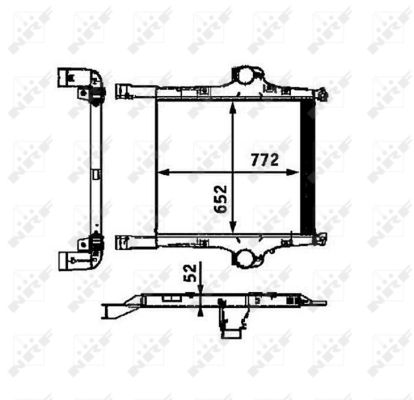 Nrf Ladeluftkühler 30452 Für Iveco