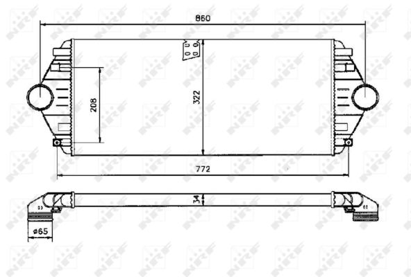 Nrf Ladeluftkühler [Hersteller-Nr. 30803] für Peugeot, Fiat, Citroën, Lancia - Bild 6