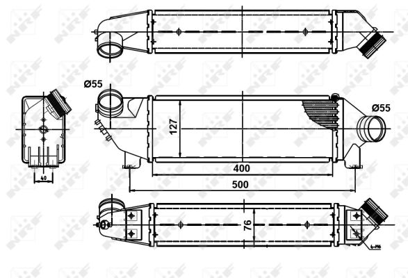 NRF 30886 Ladeluftkühler LLK Turbokühler Kühler für Ford - Bild 7