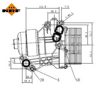 Nrf Gehäuse, Ölfilter [Hersteller-Nr. 31876] für VW, Man - Image 7