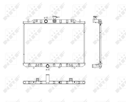 Nrf Kühler, Motorkühlung [Hersteller-Nr. 53761] für Nissan - Bild 6