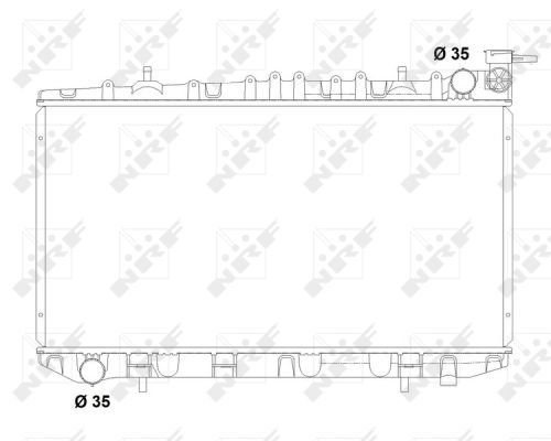 Wasserkühler Kühlrippen gelötet 503497 NRF für NISSAN PRIMERA Traveller 100NX - Bild 6