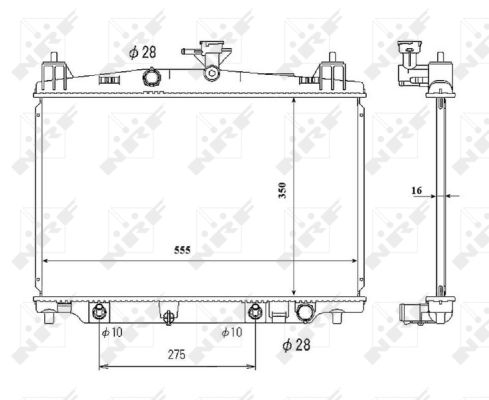 Nrf Kühler, Motorkühlung Größe 16.0 53850 - Bild 10