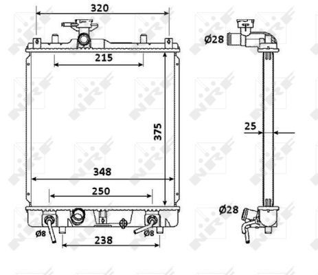 Für NRF NRF 53927 Engine radiator SUZUKI IGNIS I, IGNIS II, WAGON R+ 53927 Eng - Bild 10