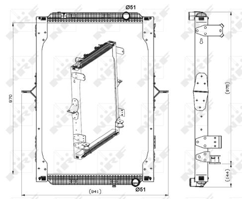 Nrf Kühler, Motorkühlung 539564 Für Renault Trucks