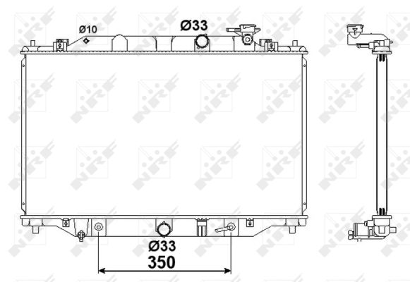 NRF 58417 Kühler für Motorkühlung Motorkühler Autokühler Kühler für Mazda - Bild 8