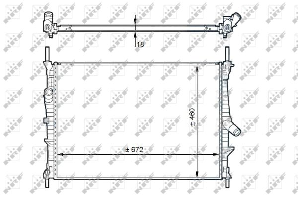 Nrf Kühler, Motorkühlung Größe 16 58441 - Bild 7