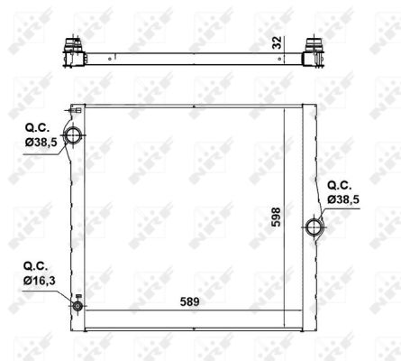 Für NRF NRF 50139 Engine radiator BMW X5 (E70) 50139 Engine radiator fits: BMW - Bild 10
