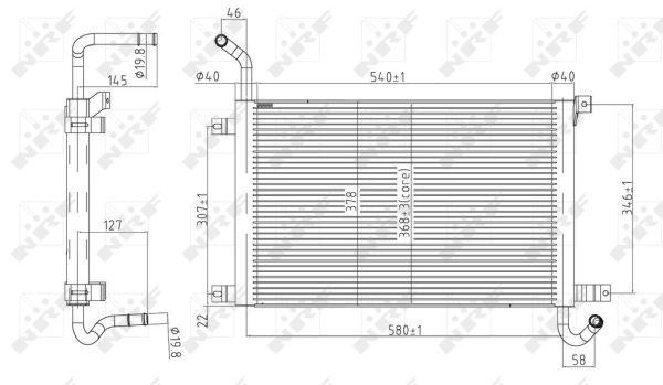 Kühler, Motorkühlung Kühlrippen gelötet 50144 NRF für LAND ROVER DISCOVERY IV - Bild 8