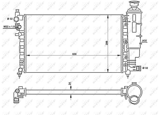 Nrf Motork?Hler Peugeot 106 50428 - Bild 9