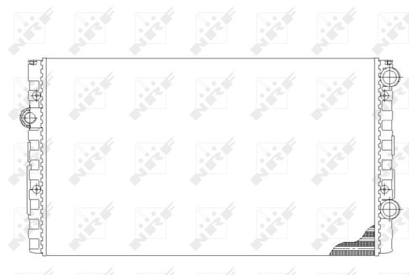 Kühler, Motorkühlung Kühlrippen mechanisch gefügt 50454 NRF für VW POLO II - Bild 8