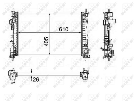 Für NRF 58492 RADIATOR - Bild 8