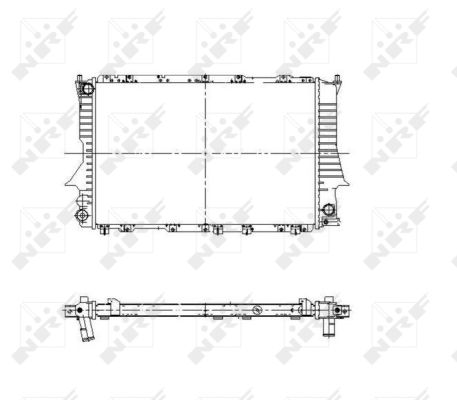 Wasserkühler Kühlrippen gelötet 51320 NRF für AUDI 100 C4 Stufenheck A6 C4 - Bild 6