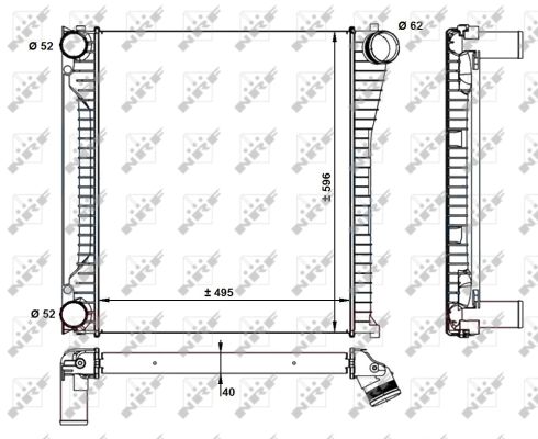 NRF 30929 Ladeluftkühler LLK Turbokühler Kühler für Land rover - Bild 5