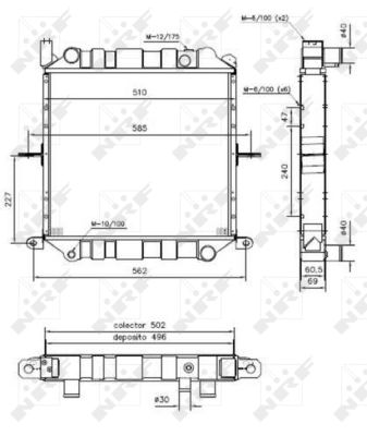 Nrf Kühler, Motorkühlung 52266 Für Nissan