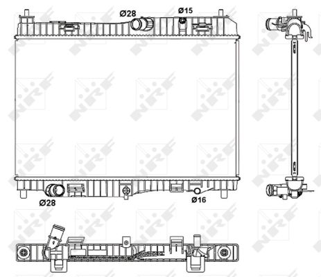 NRF 53043 Kühler für Motorkühlung Motorkühler Autokühler Kühler für Ford - Bild 6
