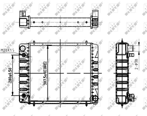 NRF Kühler, Motorkühlung 50477 für LAND ROVER