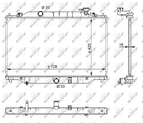 Für NRF 59206 RADIATOR - Bild 8