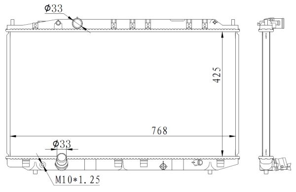 Nrf Kühler, Motorkühlung [Hersteller-Nr. 59225] für Honda - Bild 9