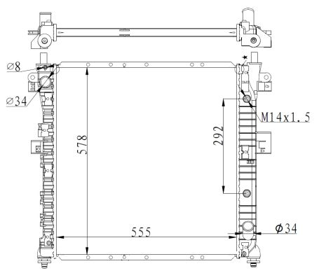 Nrf Kühler, Motorkühlung [Hersteller-Nr. 59342] für Ssangyong - Bild 9