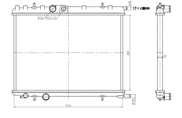 Für NRF 58304A RADIATOR - Bild 10
