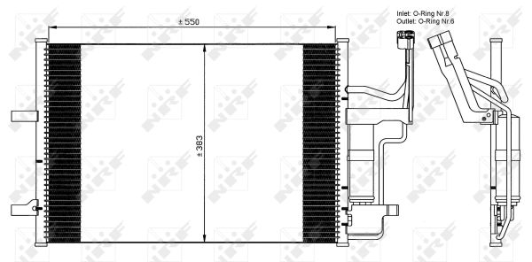 Kondensator, Klimaanlage 35508 NRF für MAZDA 3 3 Stufenheck 5 - Bild 7