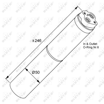 NRF Trockner, Klimaanlage EASY FIT 33133 für NISSAN DACIA