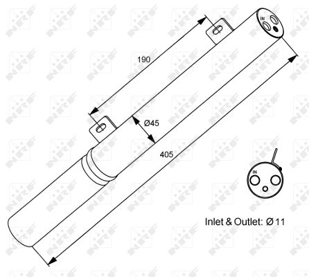 NRF Trockner, Klimaanlage EASY FIT 33196 für Mercedes SMART