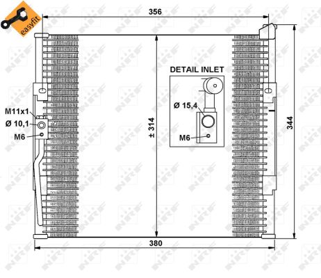 Für NRF NRF 35146 Air conditioning condenser 35146 A/C condenser fits: HONDA C - Bild 8