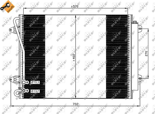 Für NRF 35613 Condenser, air conditioning - Bild 10