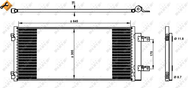 Nrf Kondensator, Klimaanlage 350338 - Bild 7