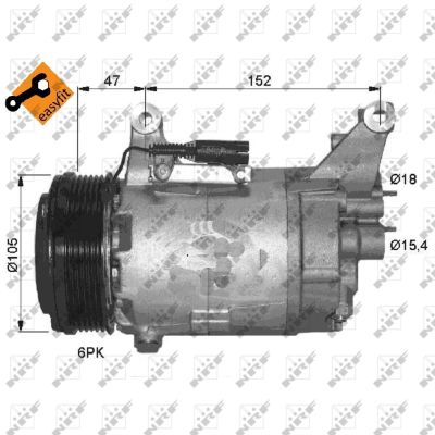 Für NRF NRF 32409 Compressor, air conditioning 32409 Air-conditioning compress - Bild 7