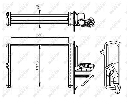 Wärmetauscher Innenraumheizung NRF 54294 für BMW E36 Aluminium 3er Touring 316 - Bild 10