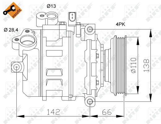 Nrf Kompressor [Hersteller-Nr. 32106] für Audi - Bild 8
