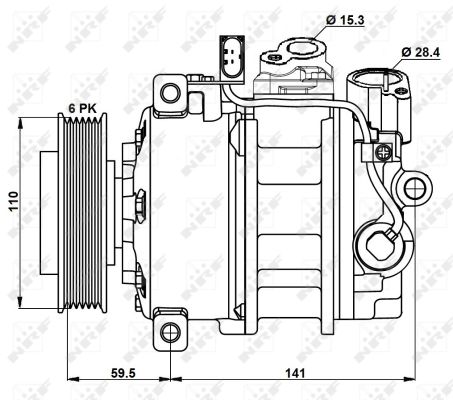 Für NRF 32883 COMPRESSORS - Bild 8