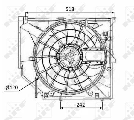 Für NRF 47026 FAN COMPLETE - Bild 8