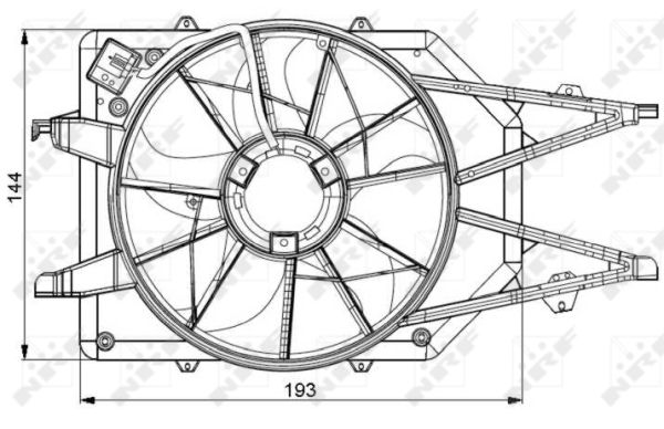 NRF Lüfter, Motorkühlung 47034 für Ford