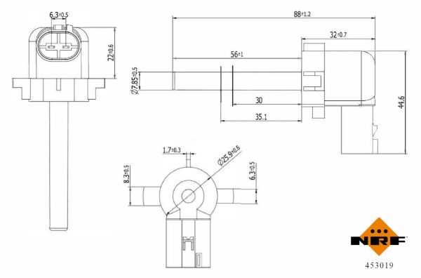 Nrf Sensor, Kühlmittelstand 453019 - Image 6