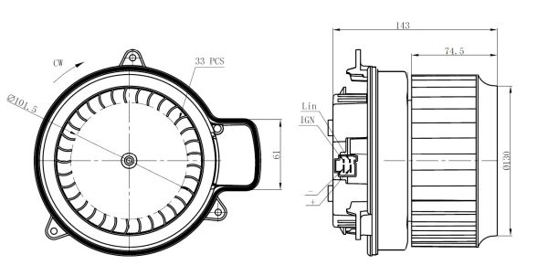 Gebläse 34287 NRF für AUDI BENTLEY - Bild 10