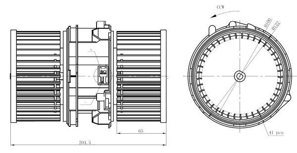 NRF 34290 Innenraumgebläse Gebläsemotor Gebläse Lüftermotor für Renault - Bild 9