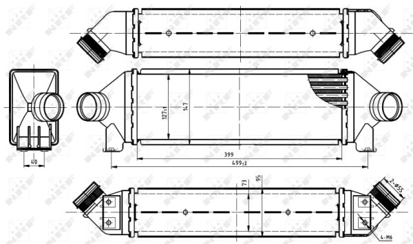 NRF 30887 Ladeluftkühler LLK Turbokühler Kühler für Ford - Bild 10