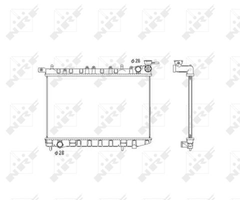 Nrf Kühler, Motorkühlung [Hersteller-Nr. 53583] für Nissan - Bild 6