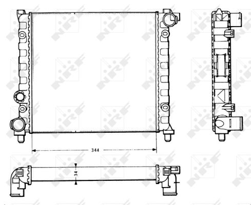 NRF 58766 Kühler für Motorkühlung Motorkühler Autokühler Kühler für Seat - Bild 5