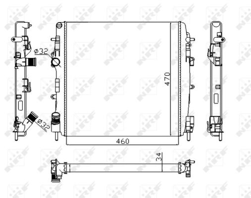 Für NRF NRF 58317A Engine radiator RENAULT KANGOO, KANGOO EXPRESS 58317A Engin - Bild 8